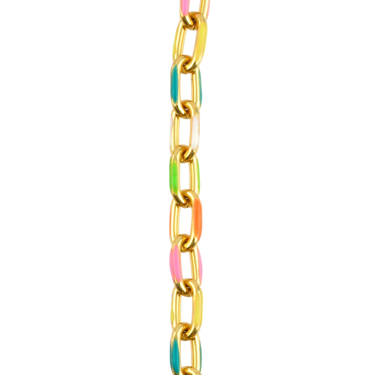 6 Pack: 18" Gold Enamel Clip Chain by Bead Landing™